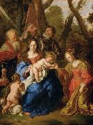 SANDRART, Joachim von, Mystische Verlobung der Hl. Katharina und die Hll